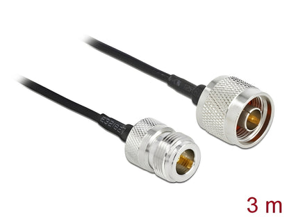 כבל האנטנה מבית Delock גרמניה האיכותי במיוחד המבוסס על כבל מסוג LMR100 מתאים לחיבור רכיבים בתחום טכנולוגיית תדרי רדיו