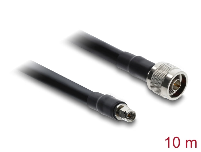 כבל האנטנה מבית Delock גרמניה האיכותי במיוחד המבוסס על כבל מסוג CFD400 / LLC400 מתאים לחיבור רכיבים בתחום טכנולוגיית תדרי רדיו