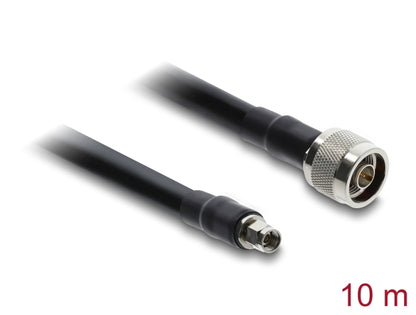 כבל האנטנה מבית Delock גרמניה האיכותי במיוחד המבוסס על כבל מסוג CFD400 / LLC400 מתאים לחיבור רכיבים בתחום טכנולוגיית תדרי רדיו