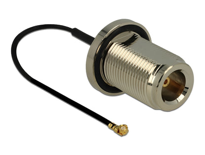 כבל האנטנה מבית Delock גרמניה האיכותי במיוחד המבוסס על כבל מסוג Coaxial 1.37 מתאים לחיבור רכיבים בתחום טכנולוגיית תדרי רדיו