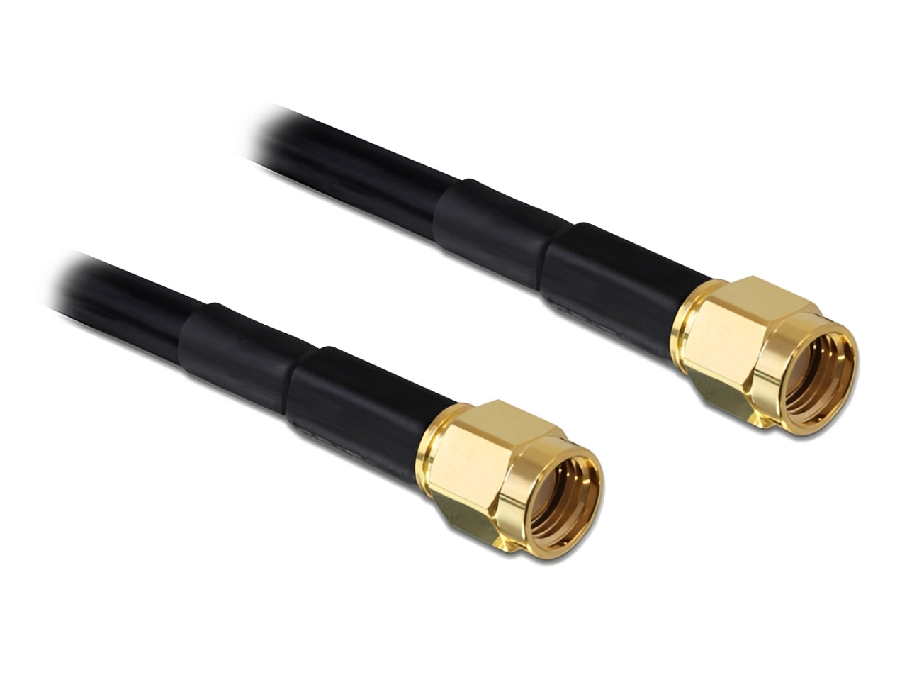 כבל האנטנה מבית Delock גרמניה האיכותי במיוחד המבוסס על כבל מסוג LMR/RF195 מתאים לחיבור רכיבים בתחום טכנולוגיית תדרי רדיו