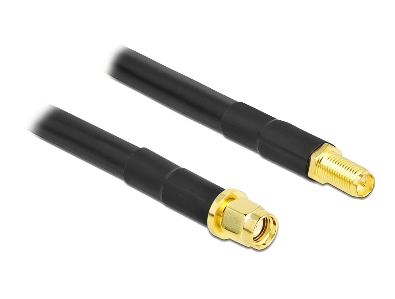 כבל האנטנה מבית Delock גרמניה האיכותי במיוחד המבוסס על כבל מסוג LMR300 מתאים לחיבור רכיבים בתחום טכנולוגיית תדרי רדיו