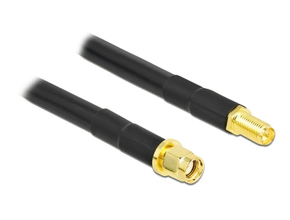כבל האנטנה מבית Delock גרמניה האיכותי במיוחד המבוסס על כבל מסוג LMR300 מתאים לחיבור רכיבים בתחום טכנולוגיית תדרי רדיו