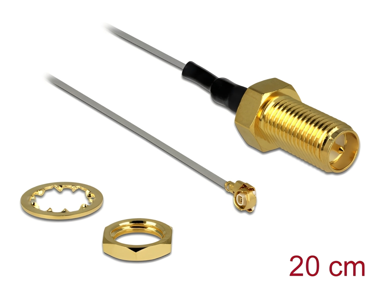 כבל האנטנה מבית Delock גרמניה מתאים לחיבור רכיבים בתחום טכנולוגיית תדרי רדיו