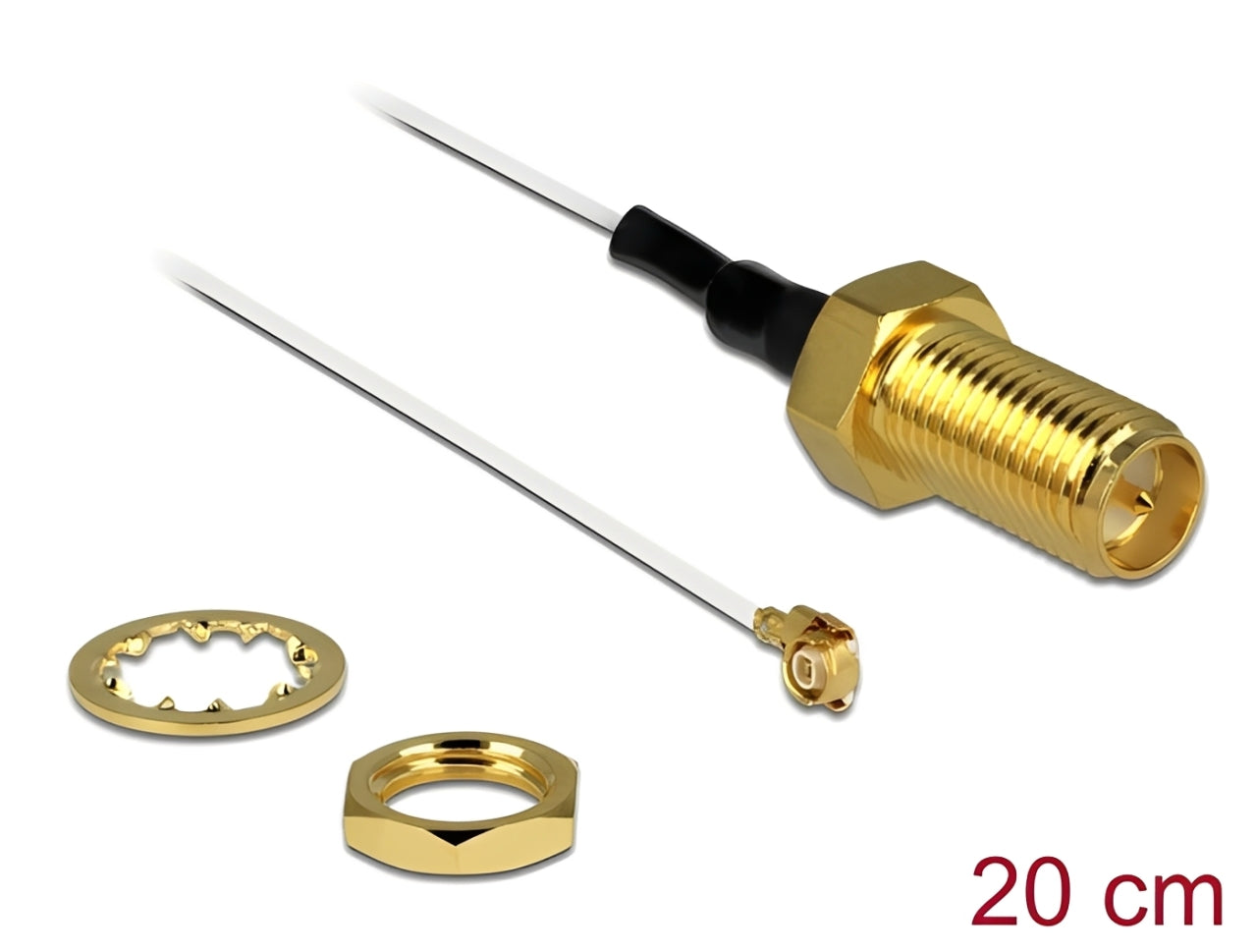 כבל האנטנה מבית Delock גרמניה מתאים לחיבור רכיבים בתחום טכנולוגיית תדרי רדיו