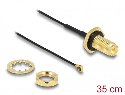 כבל האנטנה מבית Delock גרמניה מתאים לחיבור רכיבים בתחום טכנולוגיית תדרי רדיו