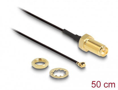 כבל האנטנה מבית Delock גרמניה מתאים לחיבור רכיבים בתחום טכנולוגיית תדרי רדיו