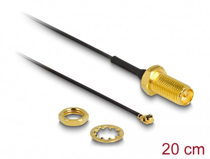 כבל האנטנה מבית Delock גרמניה מתאים לחיבור רכיבים בתחום טכנולוגיית תדרי רדיו