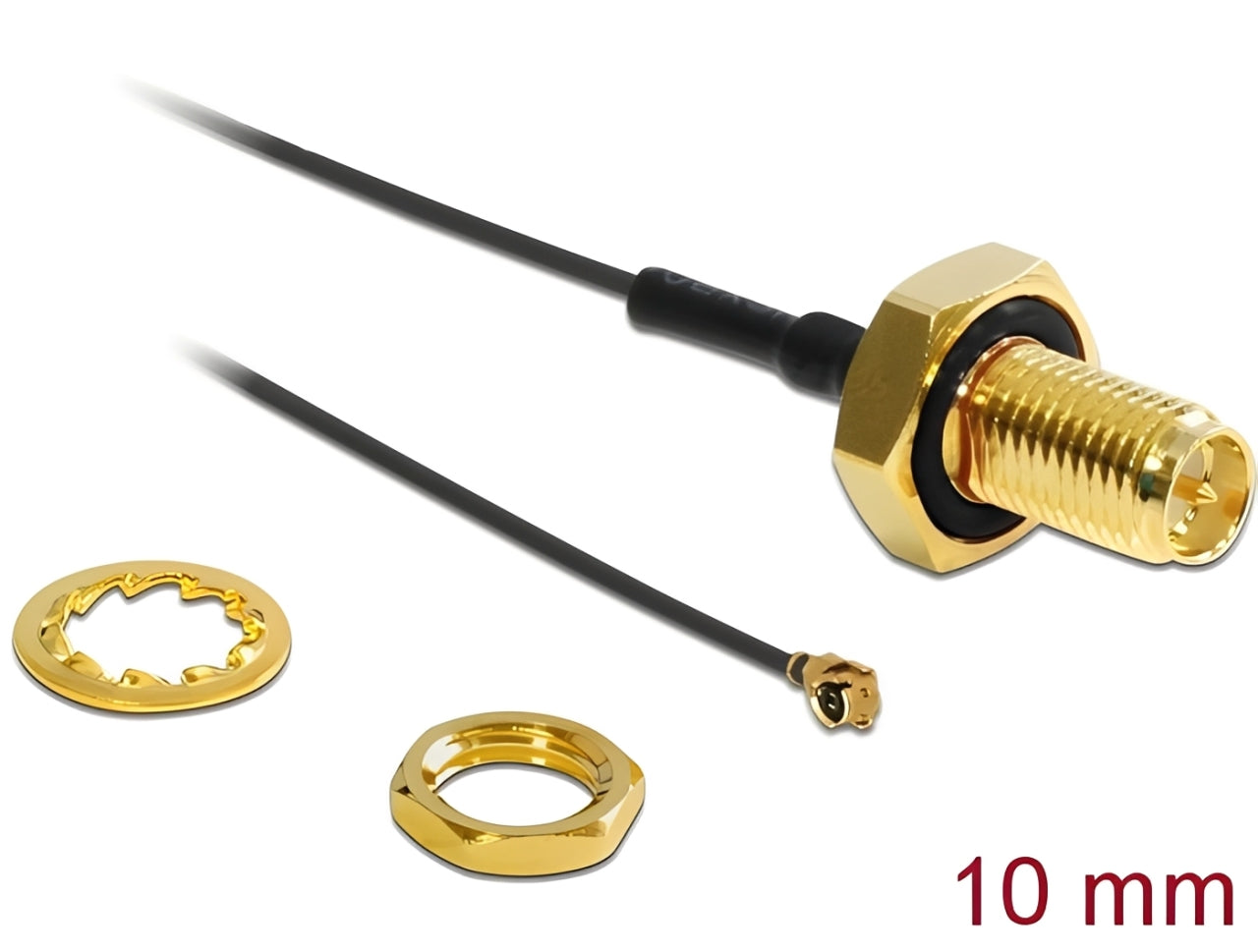 כבל האנטנה מבית Delock גרמניה מתאים לחיבור רכיבים בתחום טכנולוגיית תדרי רדיו