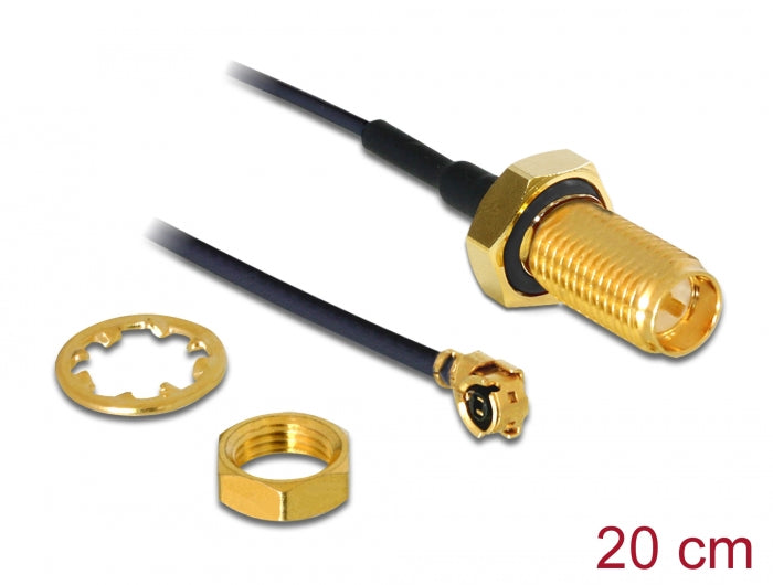 כבל האנטנה מבית Delock גרמניה מתאים לחיבור רכיבים בתחום טכנולוגיית תדרי רדיו