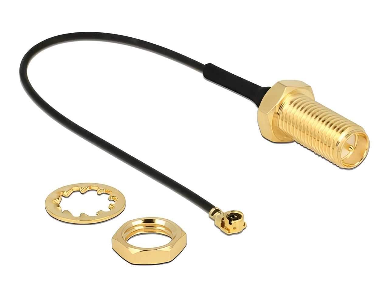 כבל האנטנה מבית Delock גרמניה מתאים לחיבור רכיבים בתחום טכנולוגיית תדרי רדיו