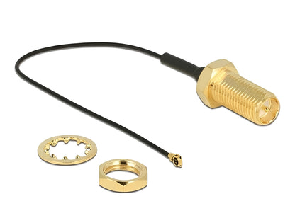 כבל האנטנה מבית Delock גרמניה מתאים לחיבור רכיבים בתחום טכנולוגיית תדרי רדיו