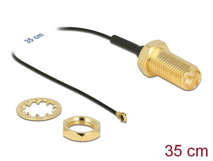 כבל האנטנה מבית Delock גרמניה מתאים לחיבור רכיבים בתחום טכנולוגיית תדרי רדיו