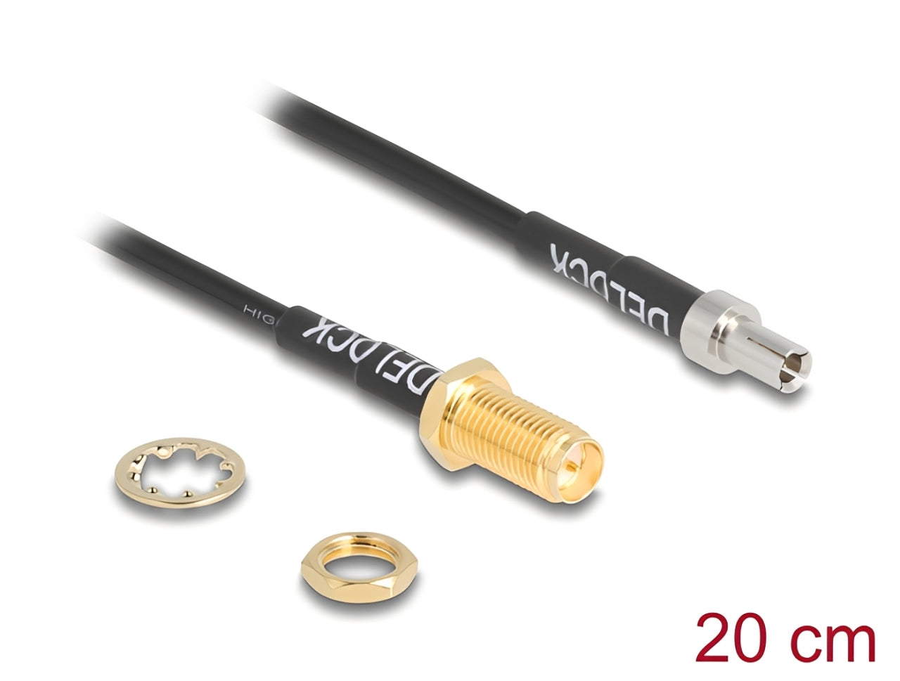 כבל האנטנה מבית Delock גרמניה מתאים לחיבור רכיבים בתחום טכנולוגיית תדרי רדיו