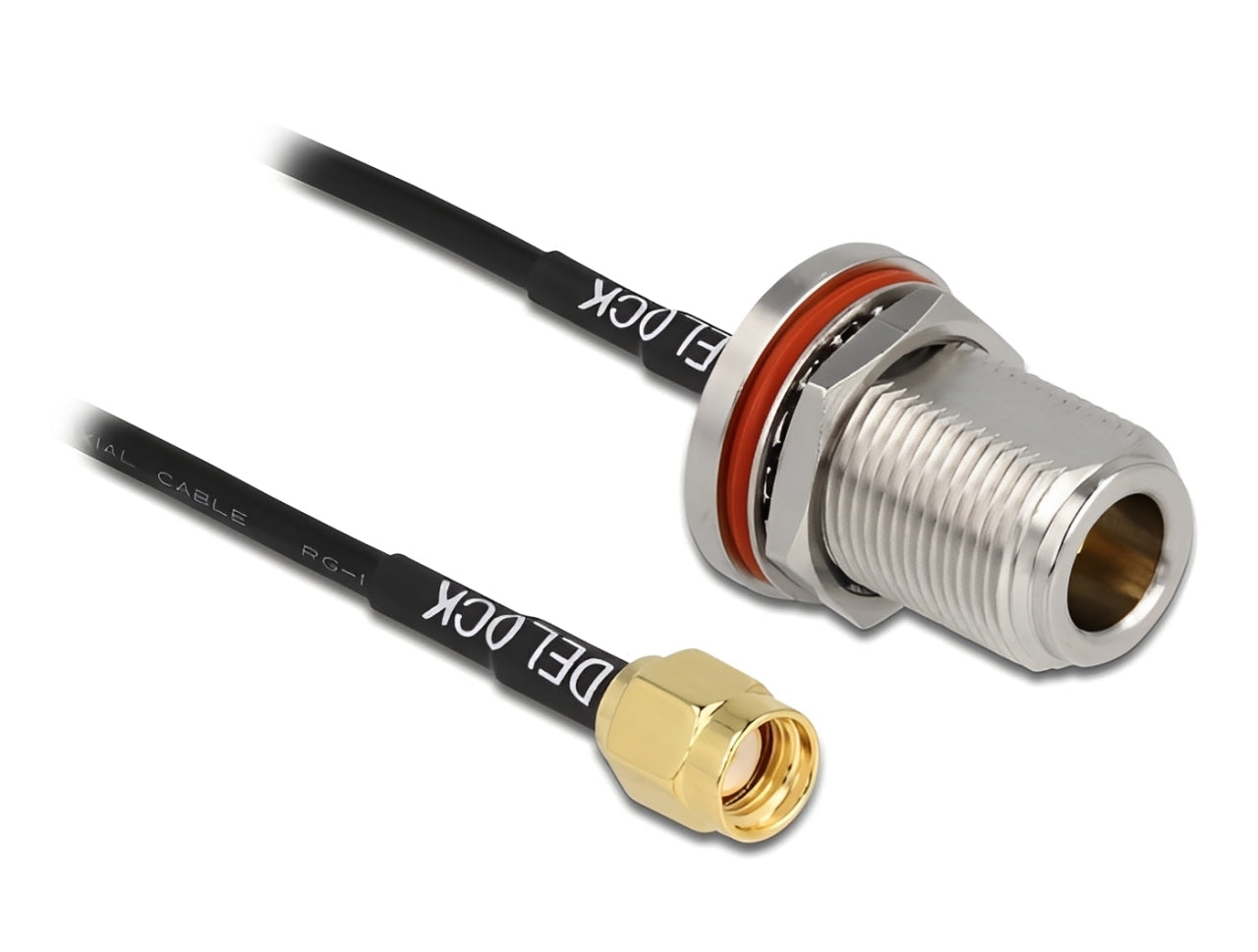 כבל האנטנה מבית Delock גרמניה האיכותי במיוחד המבוסס על כבל מסוג RG-174 מתאים לחיבור רכיבים בתחום טכנולוגיית תדרי רדיו
