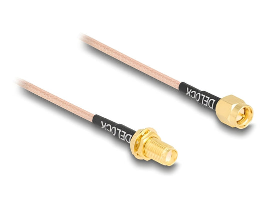 כבל האנטנה מבית Delock גרמניה המבוסס על כבל מסוג RG-316 מתאים לחיבור רכיבים בתחום טכנולוגיית תדרי רדיו