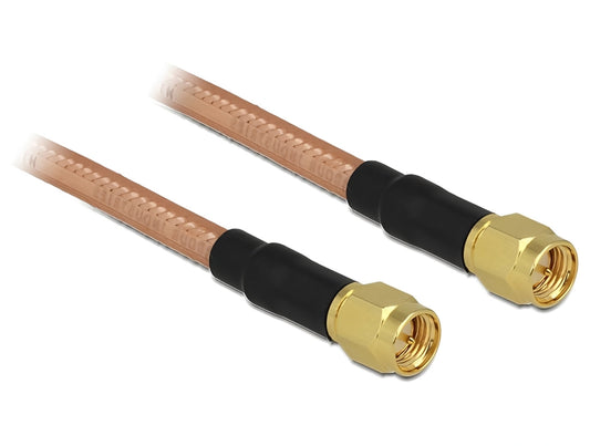 כבל האנטנה מבית Delock גרמניה האיכותי במיוחד המבוסס על כבל מסוג RG-142 מתאים לחיבור רכיבים בתחום טכנולוגיית תדרי רדיו