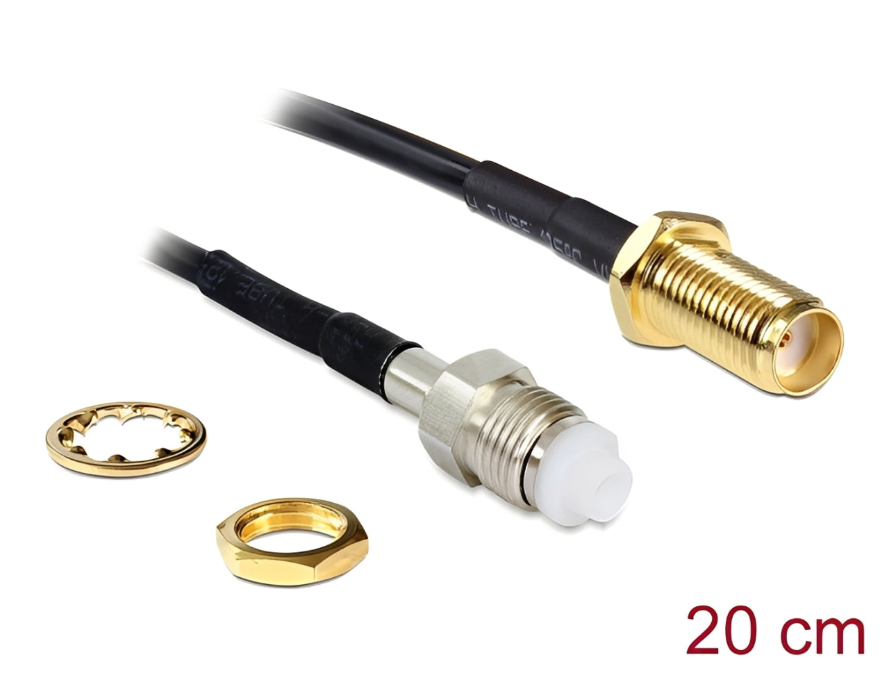 כבל האנטנה מבית Delock גרמניה מתאים לחיבור רכיבים בתחום טכנולוגיית תדרי רדיו