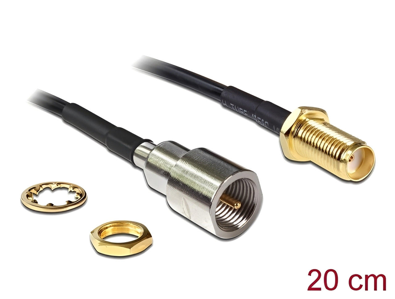 כבל האנטנה מבית Delock גרמניה מתאים לחיבור רכיבים בתחום טכנולוגיית תדרי רדיו