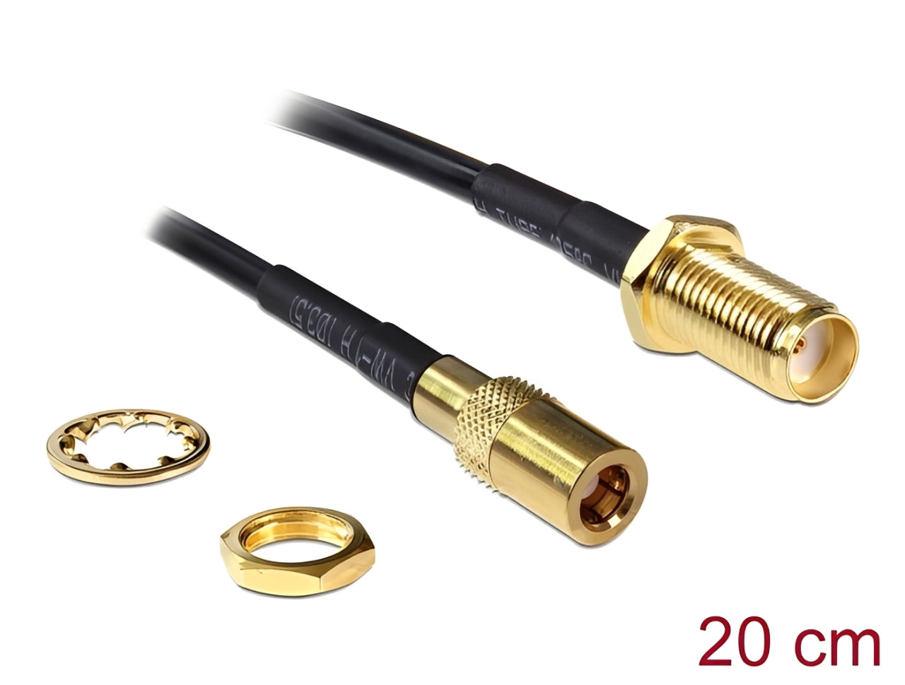 כבל האנטנה מבית Delock גרמניה מתאים לחיבור רכיבים בתחום טכנולוגיית תדרי רדיו