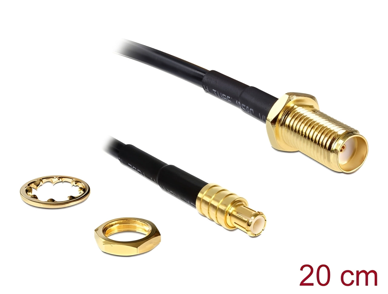 כבל האנטנה מבית Delock גרמניה מתאים לחיבור רכיבים בתחום טכנולוגיית תדרי רדיו