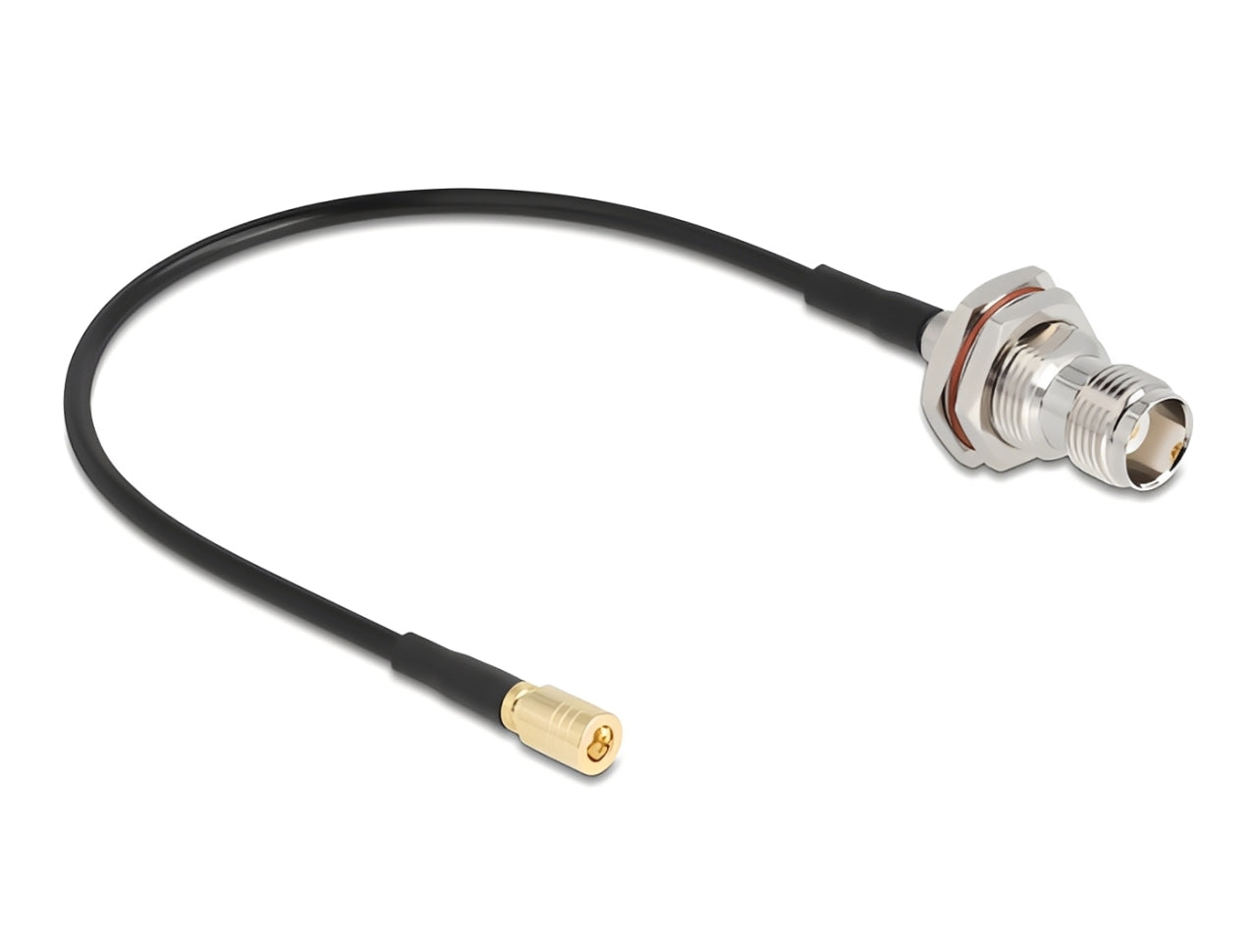 כבל האנטנה מבית Delock גרמניה (Pigtail) איכותי המשמש בדרך כלל לגישור בין מערכות אנטנה חיצוניות (RF) לבין רכיבי קצה פנימיים בתחומי ה-GPS, הרדיו והטלקומוניקציה