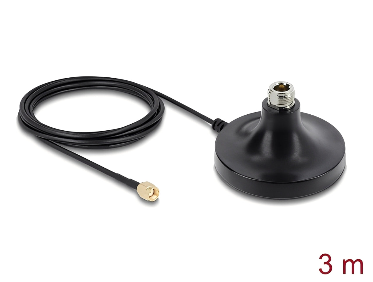 בסיס מגנטי לאנטנה עם מחבר N-TYPE מבית Delock גרמניה מאופיין באוניברסליות שלו
