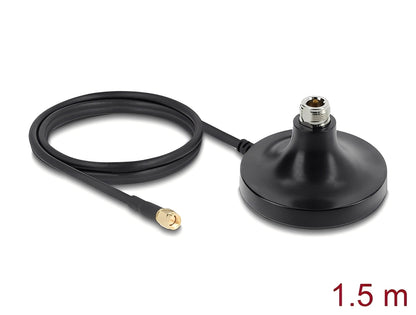 בסיס מגנטי לאנטנה עם מחבר N-TYPE מבית Delock גרמניה מאופיין באוניברסליות שלו