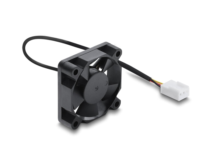 מאוורר קירור 12V DC מבית Delock גרמניה מתאים לקירור רכיבי מחשב באמצעות זרימת אוויר מקבילה