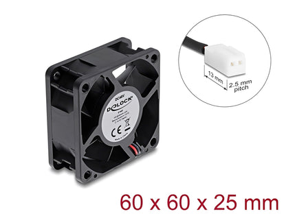 מאוורר קירור 48V DC מבית Delock גרמניה זה רכיב קירור אקטיבי תעשייתי בתצורת מאוורר צירי