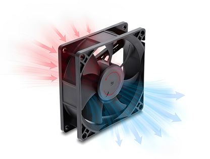 מאוורר קירור 48V DC מבית Delock גרמניה זה רכיב קירור אקטיבי תעשייתי בתצורת מאוורר צירי