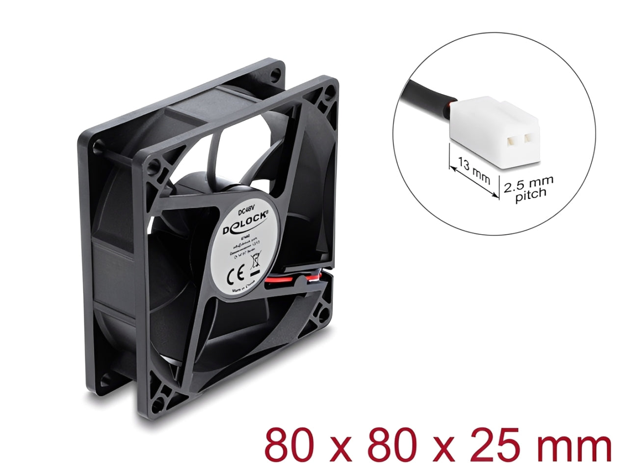 מאוורר קירור 48V DC מבית Delock גרמניה זה רכיב קירור אקטיבי תעשייתי בתצורת מאוורר צירי