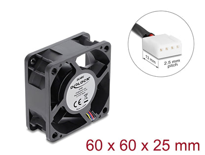מאוורר קירור 48V DC מבית Delock גרמניה זה רכיב קירור אקטיבי תעשייתי בתצורת מאוורר צירי