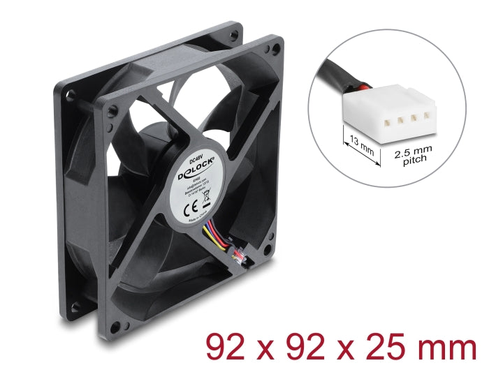 מאוורר קירור 48V DC מבית Delock גרמניה זה רכיב קירור אקטיבי תעשייתי בתצורת מאוורר צירי