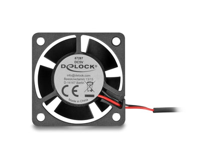 מאוורר DC מבית Delock גרמניה מתאים לקירור רכיבי מחשב באמצעות זרימת אוויר מקבילה