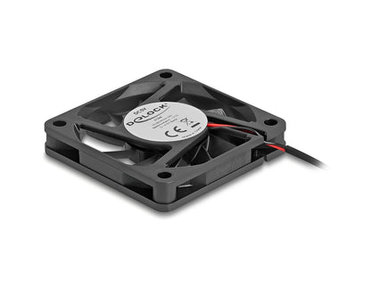מאוורר DC מבית Delock גרמניה מתאים לקירור רכיבי מחשב באמצעות זרימת אוויר מקבילה