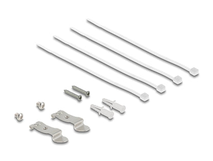 פאץ' פאנל ריק מבית Delock גרמניה מתאים להתקנת מודולי Keystone RJ45 בדרך קלה