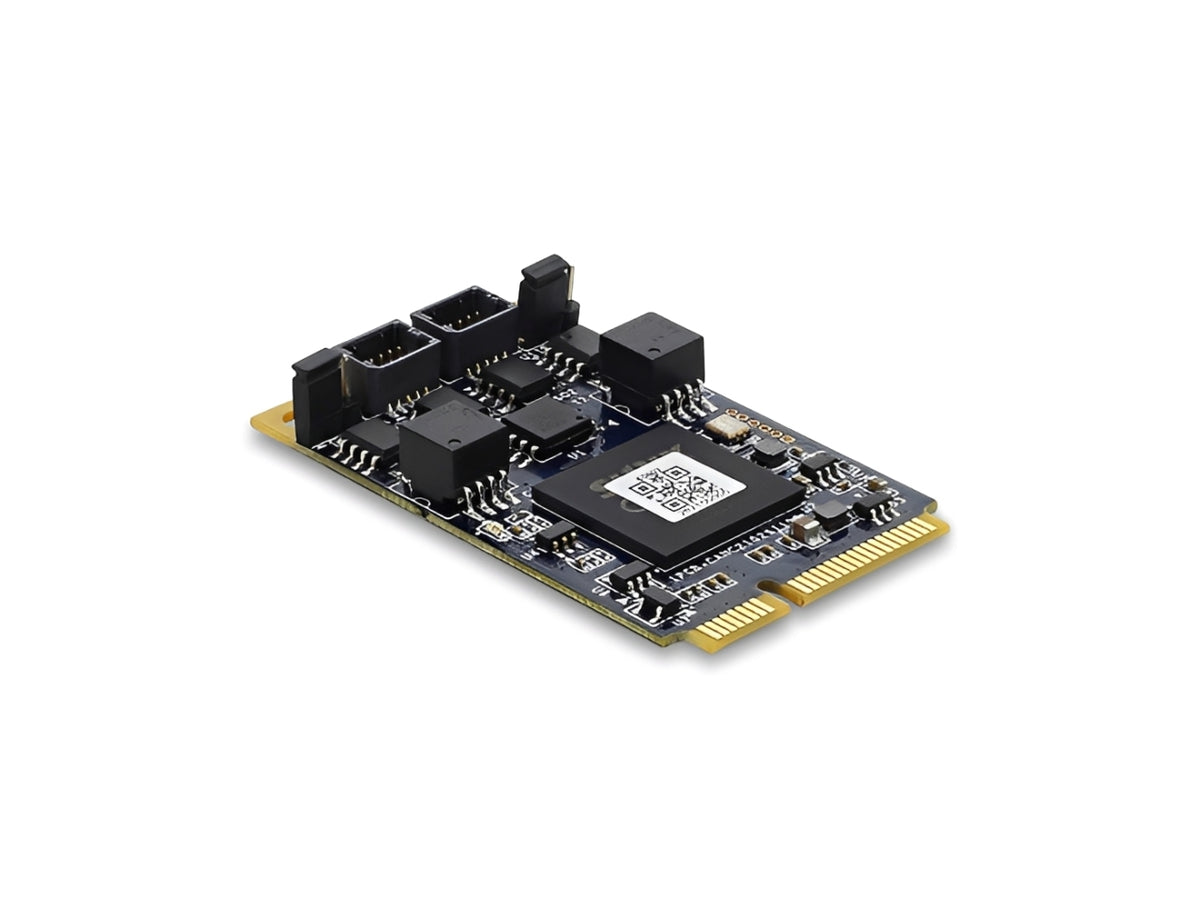 ממיר Mini PCIe מבית Delock גרמניה מרחיב את המערכת בשני יציאות CAN FD ו-CAN 2.0