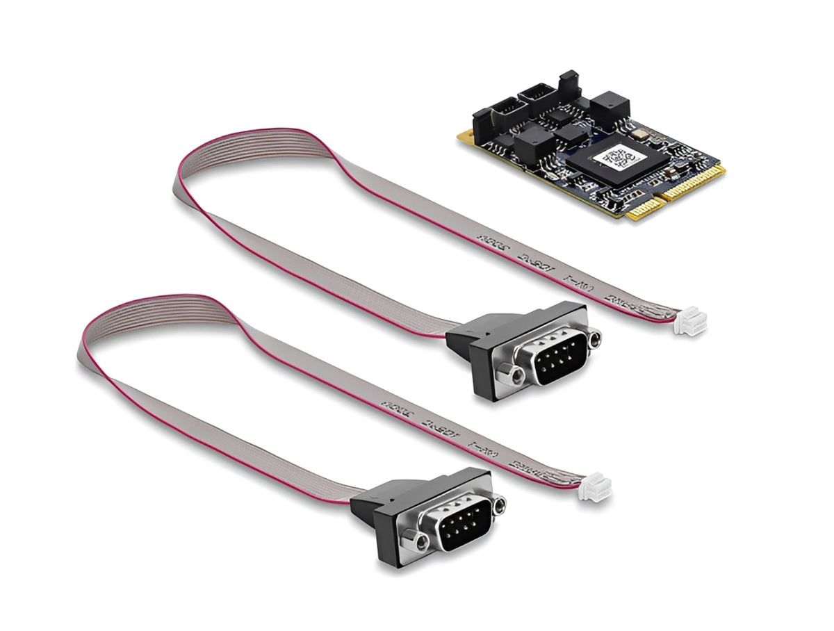 ממיר Mini PCIe מבית Delock גרמניה מרחיב את המערכת בשני יציאות CAN FD ו-CAN 2.0