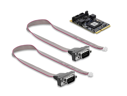 ממיר Mini PCIe מבית Delock גרמניה מרחיב את המערכת בשני יציאות CAN FD ו-CAN 2.0