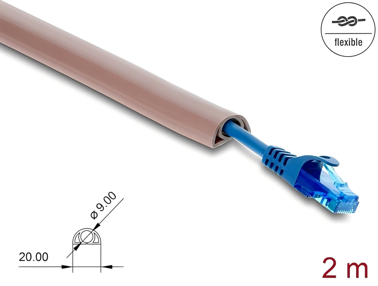 Delock Cable Duct PVC flexible