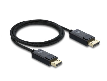 כבל קואקסיאלי DisplayPort 2.1 16K מבית Delock גרמניה מיועד לחיבור התקנים עם ממשק DisplayPort כגון מסכים או טלוויזיות, למחשב או למחשב נייד