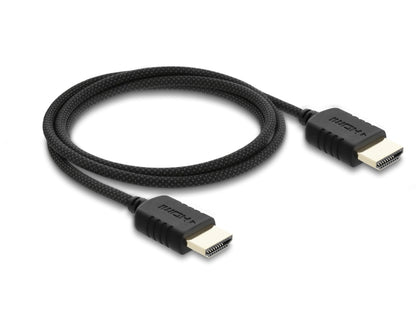 כבל High Speed HDMI 8K מבית DELOCK גרמניה מיועד לחיבור התקנים עם ממשק HDMI, כגון טלוויזיות, נגני Blu-ray, מסכים או מקרנים