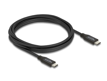 כבל USB-C 20Gbps מבית DELOCK גרמניה מאפשר חיבור של מכשירים שונים כגון סמארטפונים, מסכים, תחנות עגינה וכוננים חיצוניים דרך חיבור USB Type-C, ‏Thunderbolt™ 3 או 4 במחשב או בלפטופ