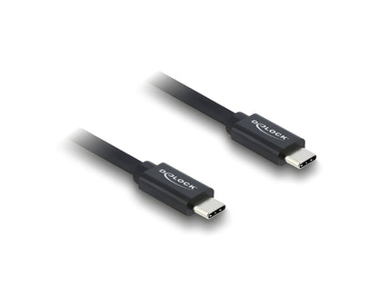 כבל USB-C 40Gbps מבית DELOCK גרמניה מאפשר חיבור של מכשירים שונים כגון סמארטפונים, מסכים, תחנות עגינה וכוננים חיצוניים דרך חיבור USB Type-C, ‏Thunderbolt™ 3 או 4 במחשב או בלפטופ