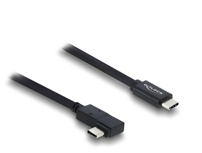 כבל USB-C 40Gbps מבית DELOCK גרמניה מאפשר חיבור של מכשירים שונים כגון סמארטפונים, מסכים, תחנות עגינה וכוננים חיצוניים דרך חיבור USB Type-C, ‏Thunderbolt™ 3 או 4 במחשב או בלפטופ