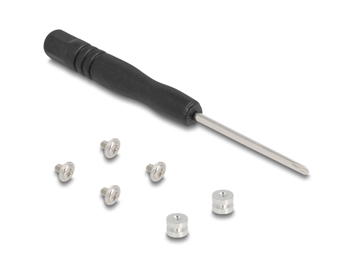 ממיר זה מבית Delock גרמניה מאפשר חיבור של שני כונני M.2 Key M NVMe בפורמטים 2280, 2260, 2242, 2230