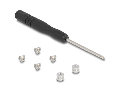 ממיר זה מבית Delock גרמניה מאפשר חיבור של שני כונני M.2 Key M NVMe בפורמטים 2280, 2260, 2242, 2230