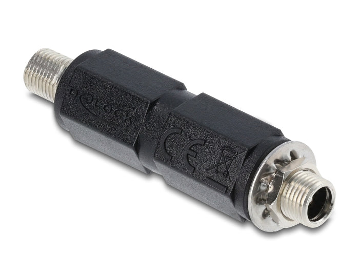 מתאם חשמל DC 5.5x2.1 מבית Delock גרמניה מתאים לאספקת חשמל אמינה ולהרכבת בורג על גבי מכשירים, פנלים או פשוט כצימוד כבלים