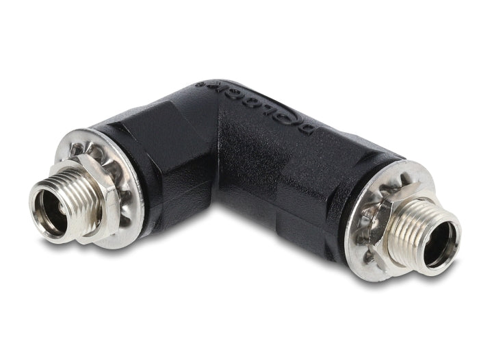 מתאם חשמל DC 5.5x2.1 מבית Delock גרמניה מתאים לאספקת חשמל אמינה ולהרכבת בורג על גבי מכשירים, פנלים או פשוט כצימוד כבלים